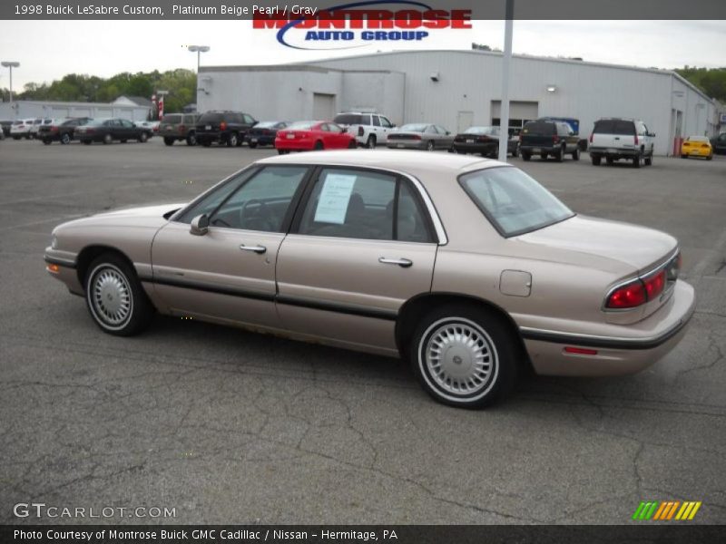 Platinum Beige Pearl / Gray 1998 Buick LeSabre Custom