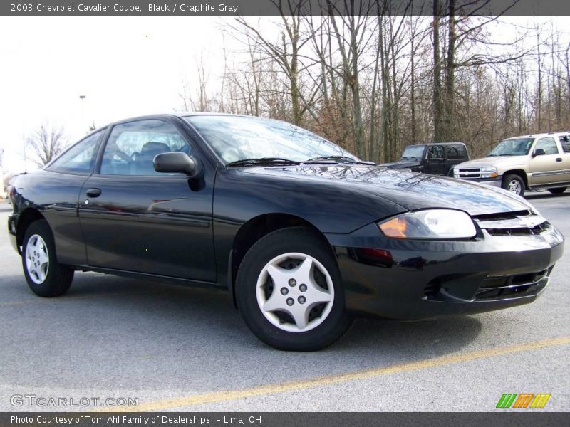 Black / Graphite Gray 2003 Chevrolet Cavalier Coupe
