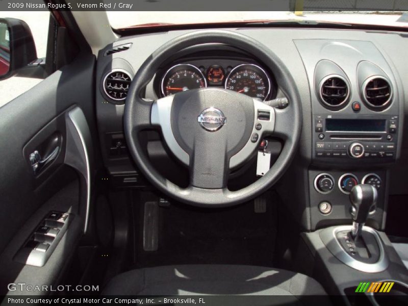 Venom Red / Gray 2009 Nissan Rogue S