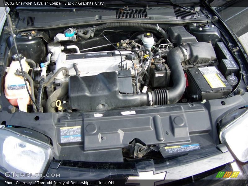 Black / Graphite Gray 2003 Chevrolet Cavalier Coupe