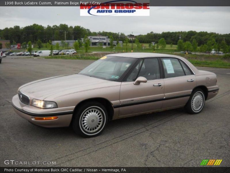 Platinum Beige Pearl / Gray 1998 Buick LeSabre Custom