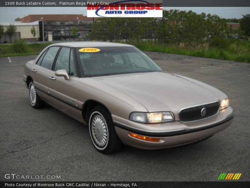 Platinum Beige Pearl / Gray 1998 Buick LeSabre Custom