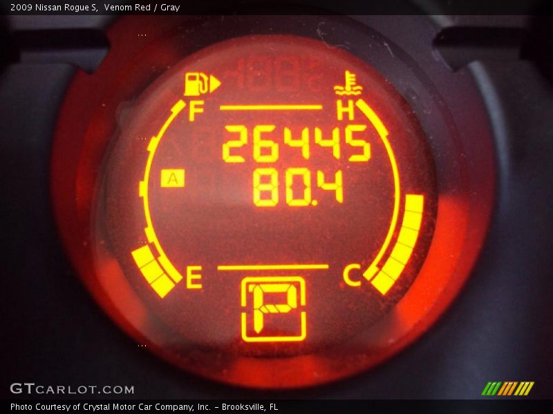 Venom Red / Gray 2009 Nissan Rogue S