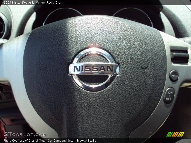 Venom Red / Gray 2009 Nissan Rogue S