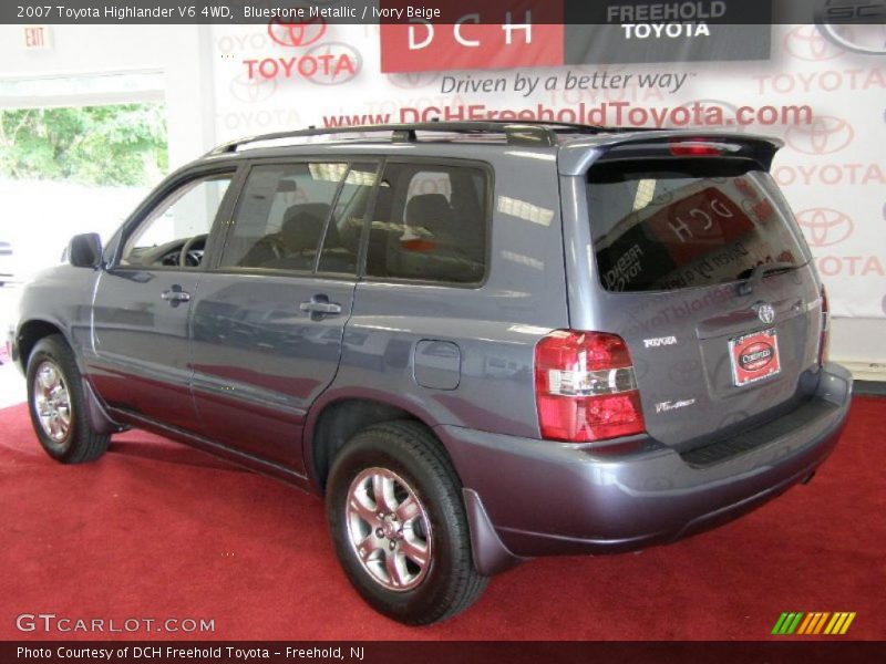 Bluestone Metallic / Ivory Beige 2007 Toyota Highlander V6 4WD