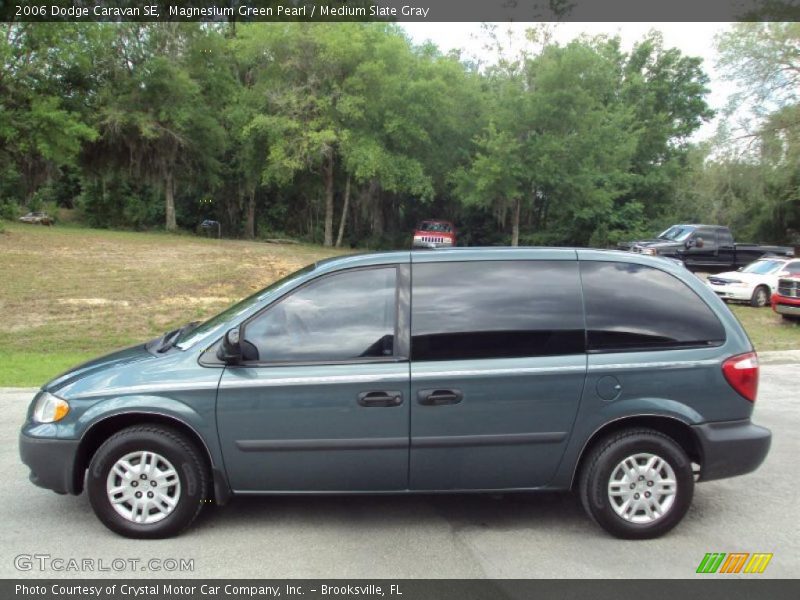 Magnesium Green Pearl / Medium Slate Gray 2006 Dodge Caravan SE
