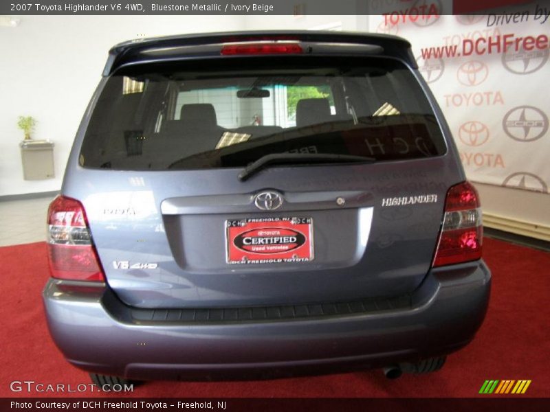 Bluestone Metallic / Ivory Beige 2007 Toyota Highlander V6 4WD