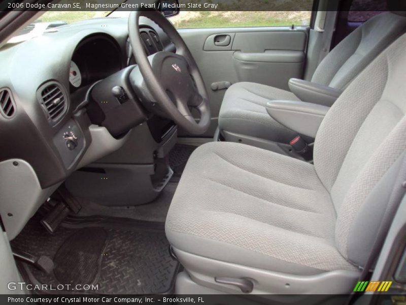 Magnesium Green Pearl / Medium Slate Gray 2006 Dodge Caravan SE