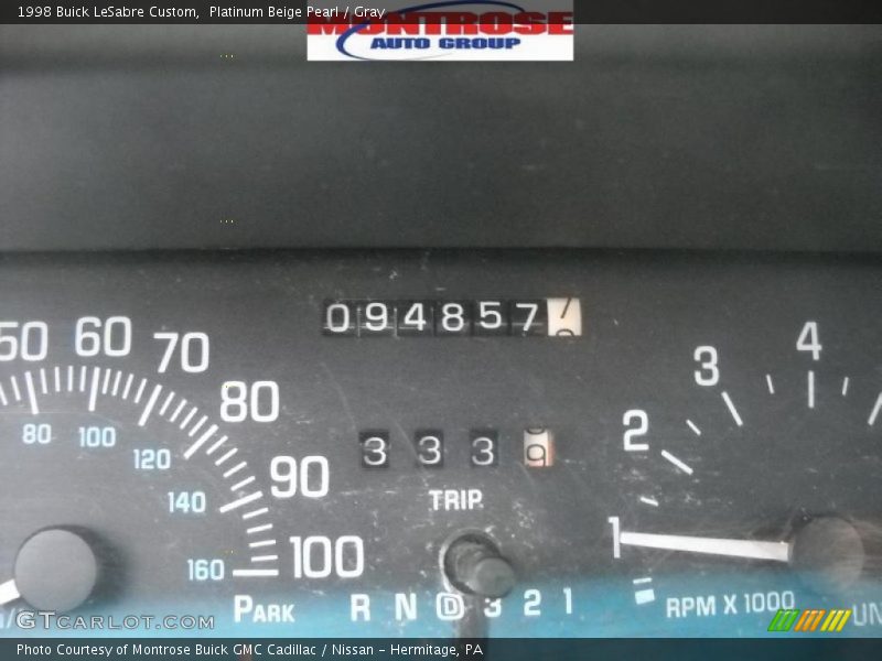 Platinum Beige Pearl / Gray 1998 Buick LeSabre Custom
