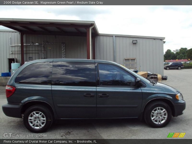 Magnesium Green Pearl / Medium Slate Gray 2006 Dodge Caravan SE
