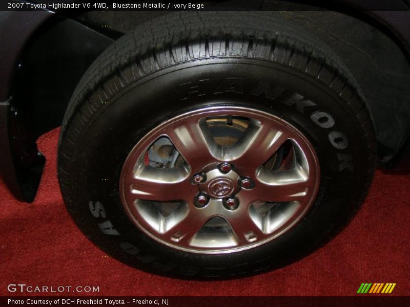 Bluestone Metallic / Ivory Beige 2007 Toyota Highlander V6 4WD