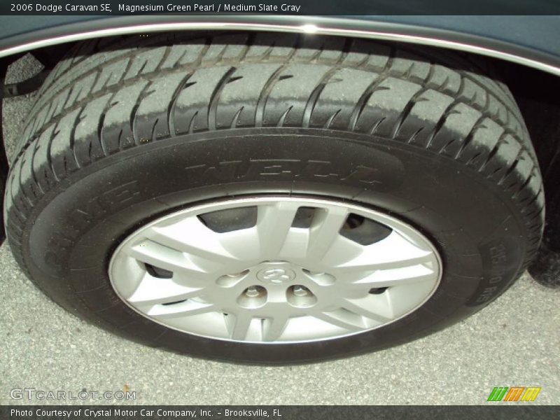 Magnesium Green Pearl / Medium Slate Gray 2006 Dodge Caravan SE