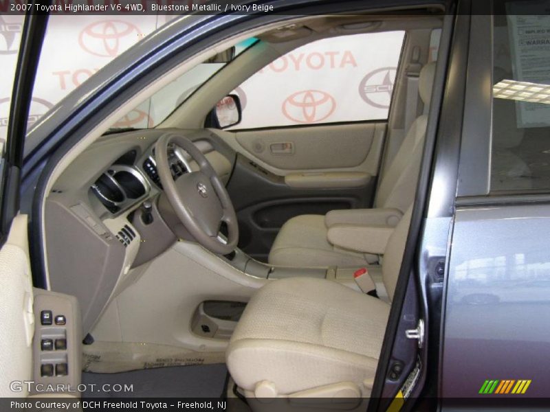 Bluestone Metallic / Ivory Beige 2007 Toyota Highlander V6 4WD
