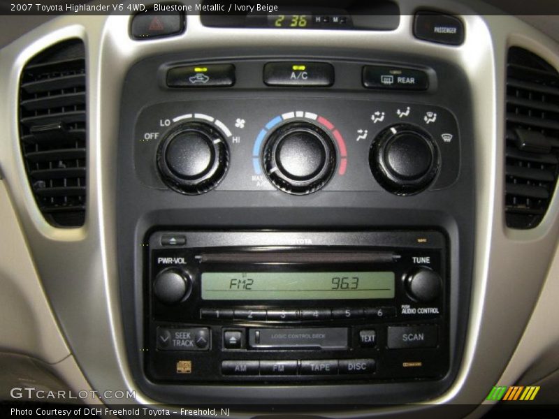 Bluestone Metallic / Ivory Beige 2007 Toyota Highlander V6 4WD