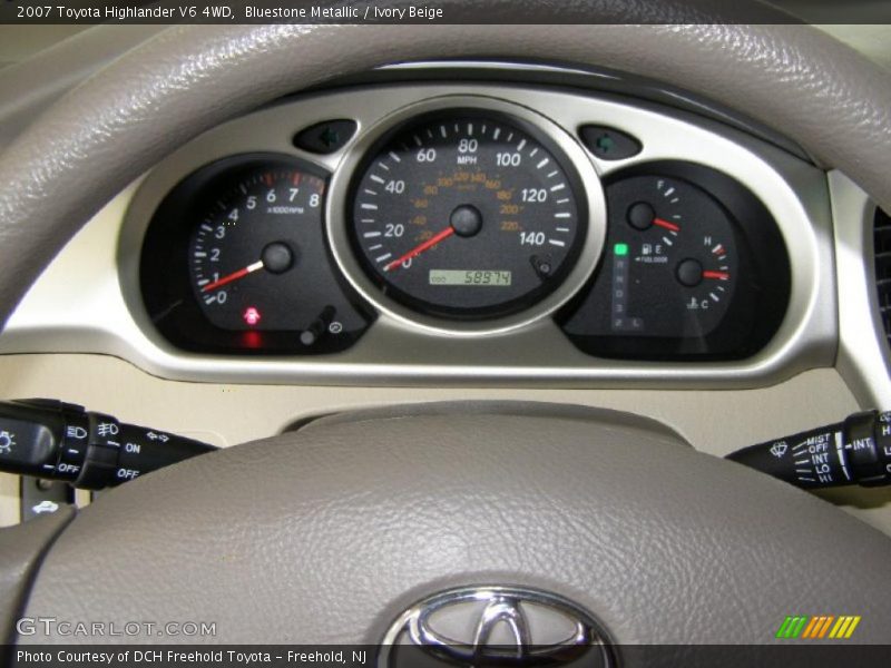 Bluestone Metallic / Ivory Beige 2007 Toyota Highlander V6 4WD