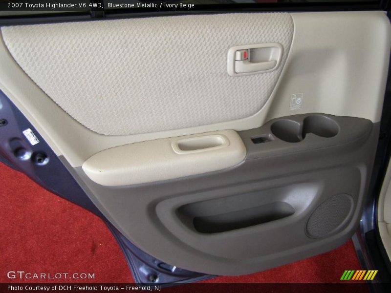 Bluestone Metallic / Ivory Beige 2007 Toyota Highlander V6 4WD