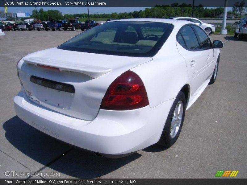 Ivory White / Cashmere 2008 Pontiac Grand Prix Sedan