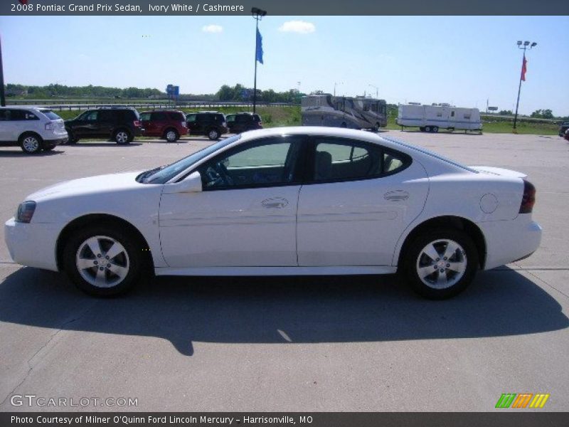 Ivory White / Cashmere 2008 Pontiac Grand Prix Sedan