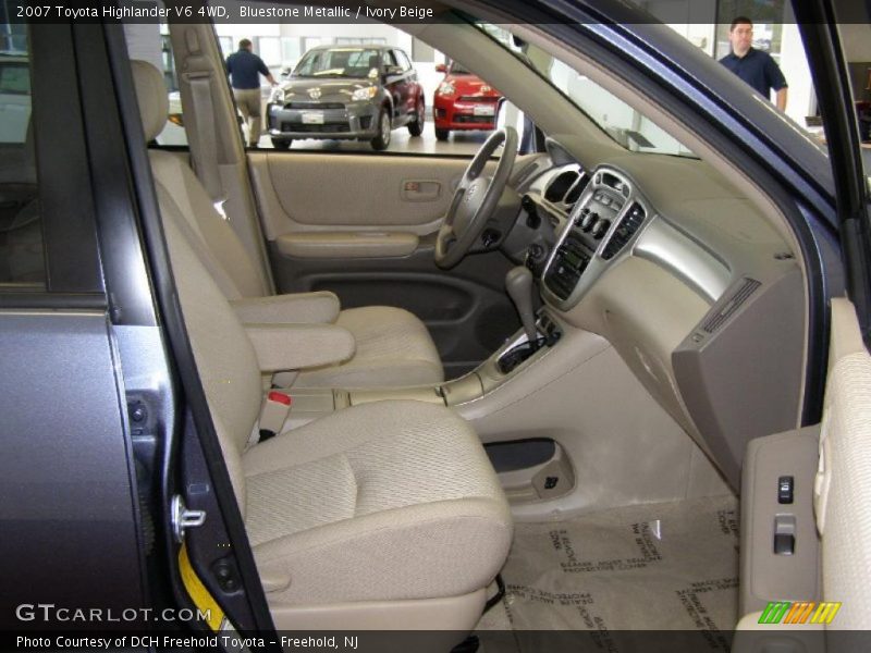 Bluestone Metallic / Ivory Beige 2007 Toyota Highlander V6 4WD