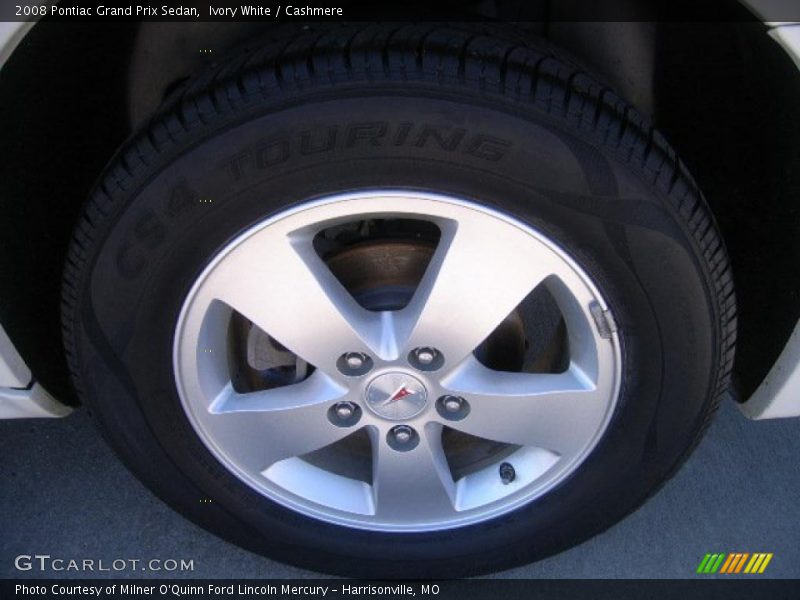 Ivory White / Cashmere 2008 Pontiac Grand Prix Sedan