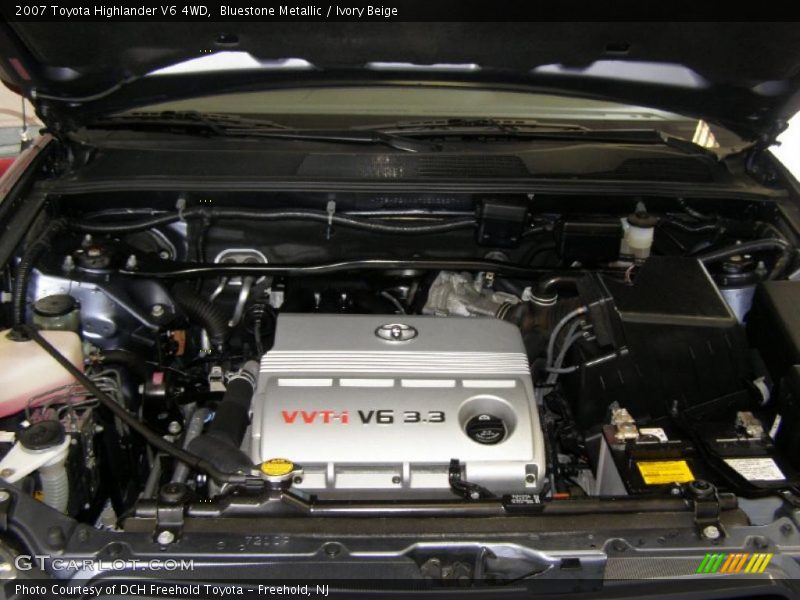Bluestone Metallic / Ivory Beige 2007 Toyota Highlander V6 4WD