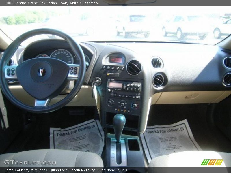 Ivory White / Cashmere 2008 Pontiac Grand Prix Sedan