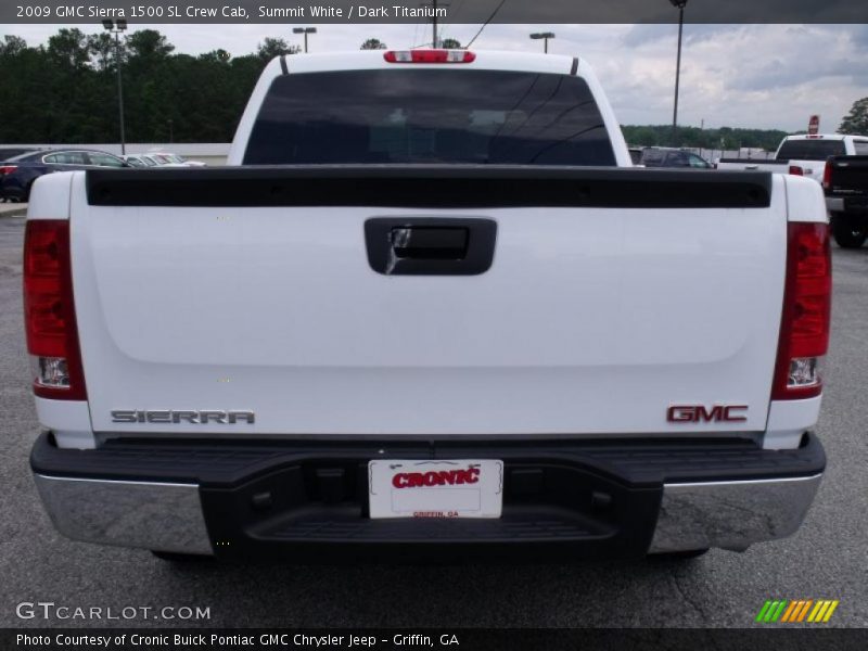 Summit White / Dark Titanium 2009 GMC Sierra 1500 SL Crew Cab