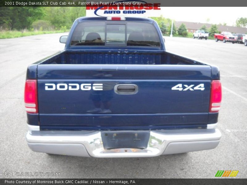 Patriot Blue Pearl / Dark Slate Gray 2001 Dodge Dakota SLT Club Cab 4x4