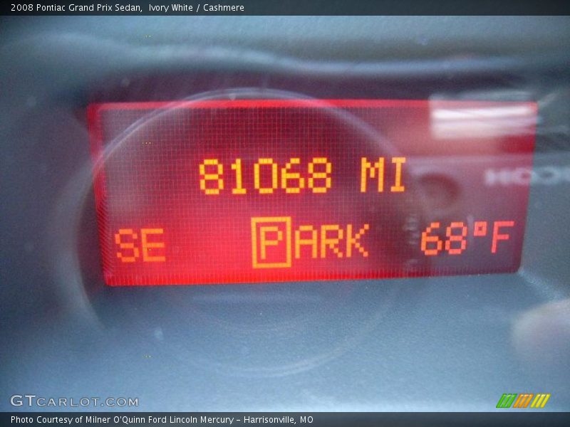 Ivory White / Cashmere 2008 Pontiac Grand Prix Sedan