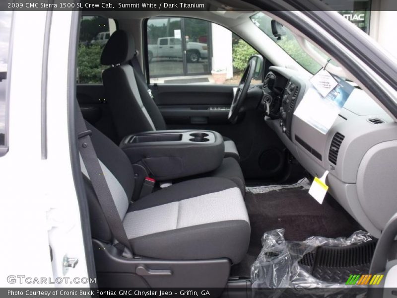 Summit White / Dark Titanium 2009 GMC Sierra 1500 SL Crew Cab