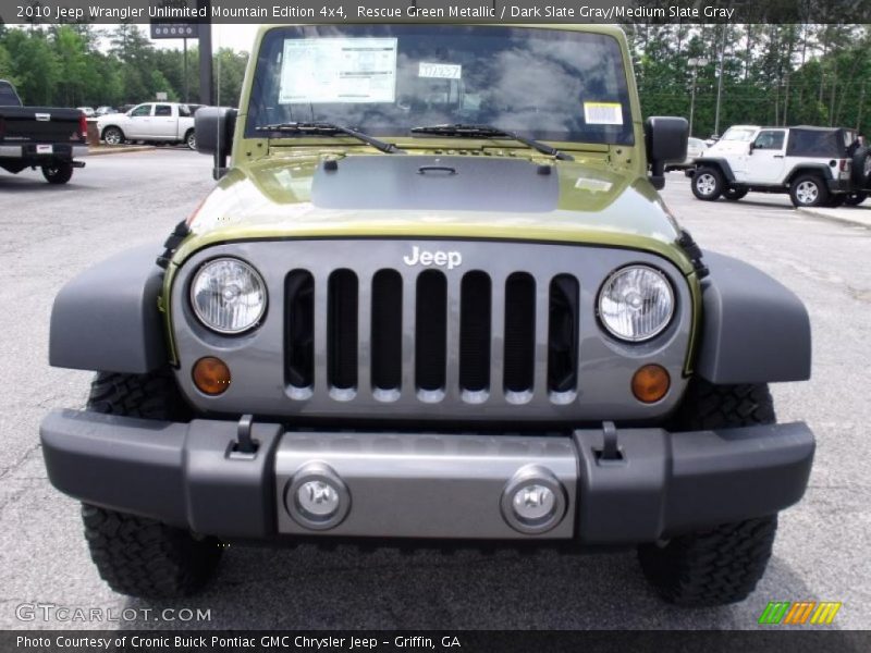 Rescue Green Metallic / Dark Slate Gray/Medium Slate Gray 2010 Jeep Wrangler Unlimited Mountain Edition 4x4