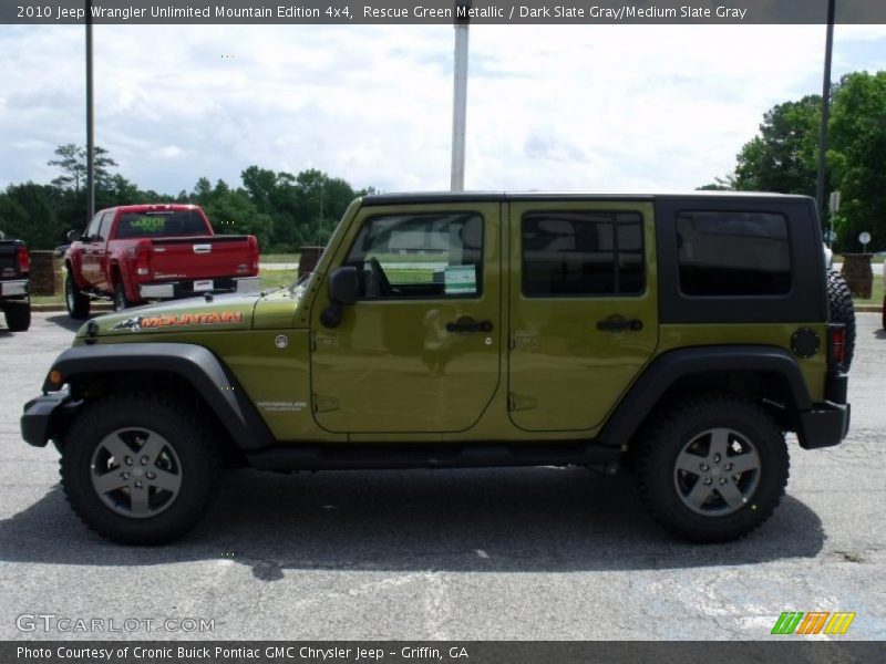 Rescue Green Metallic / Dark Slate Gray/Medium Slate Gray 2010 Jeep Wrangler Unlimited Mountain Edition 4x4