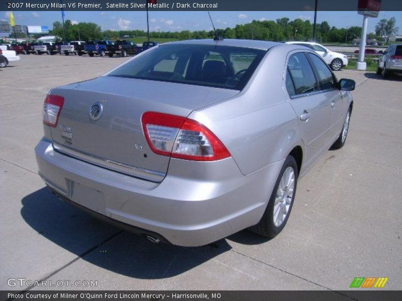 Satellite Silver Metallic / Dark Charcoal 2007 Mercury Milan V6 Premier