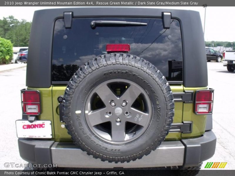 Rescue Green Metallic / Dark Slate Gray/Medium Slate Gray 2010 Jeep Wrangler Unlimited Mountain Edition 4x4