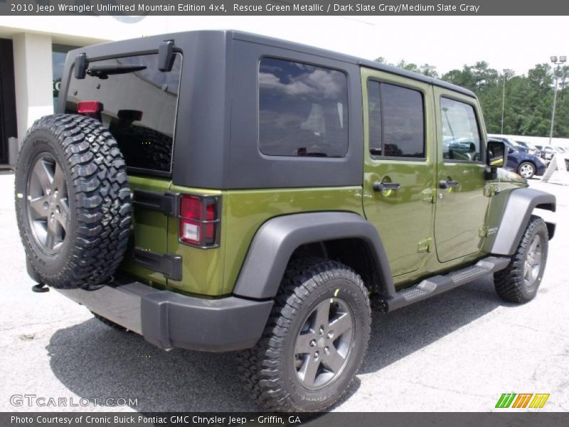 Rescue Green Metallic / Dark Slate Gray/Medium Slate Gray 2010 Jeep Wrangler Unlimited Mountain Edition 4x4