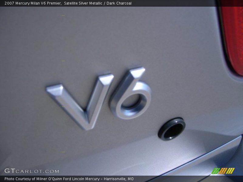 Satellite Silver Metallic / Dark Charcoal 2007 Mercury Milan V6 Premier