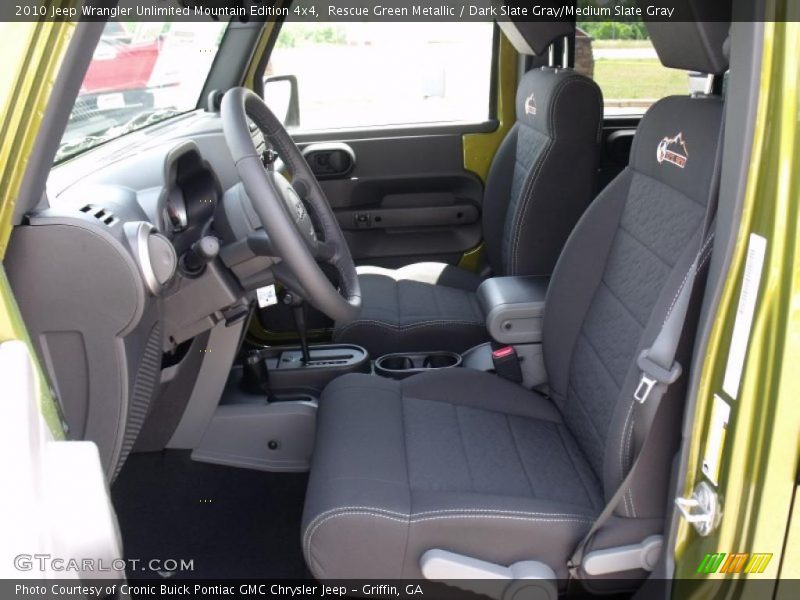 Rescue Green Metallic / Dark Slate Gray/Medium Slate Gray 2010 Jeep Wrangler Unlimited Mountain Edition 4x4