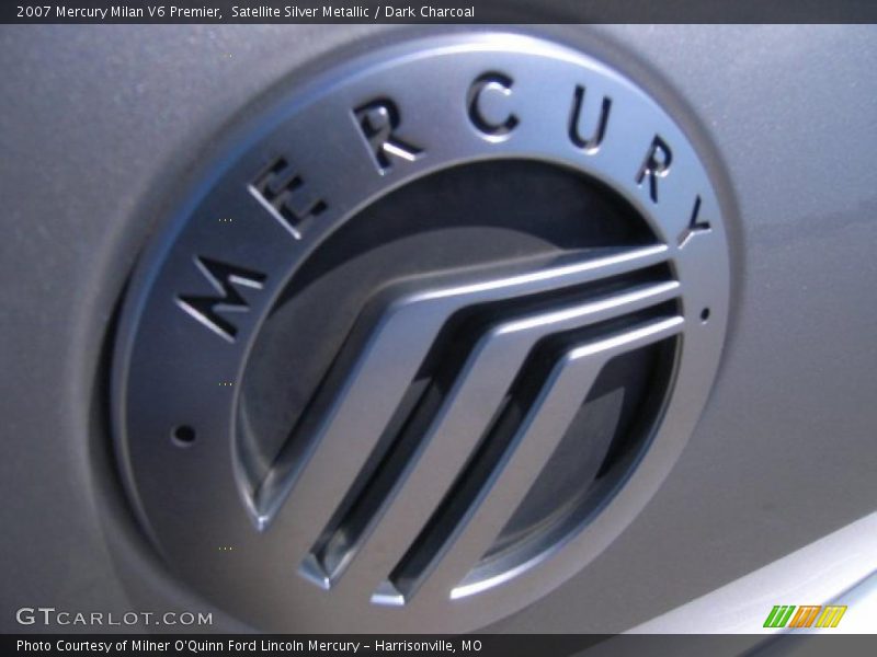 Satellite Silver Metallic / Dark Charcoal 2007 Mercury Milan V6 Premier