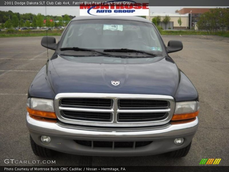 Patriot Blue Pearl / Dark Slate Gray 2001 Dodge Dakota SLT Club Cab 4x4