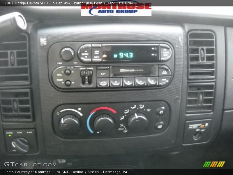 Patriot Blue Pearl / Dark Slate Gray 2001 Dodge Dakota SLT Club Cab 4x4