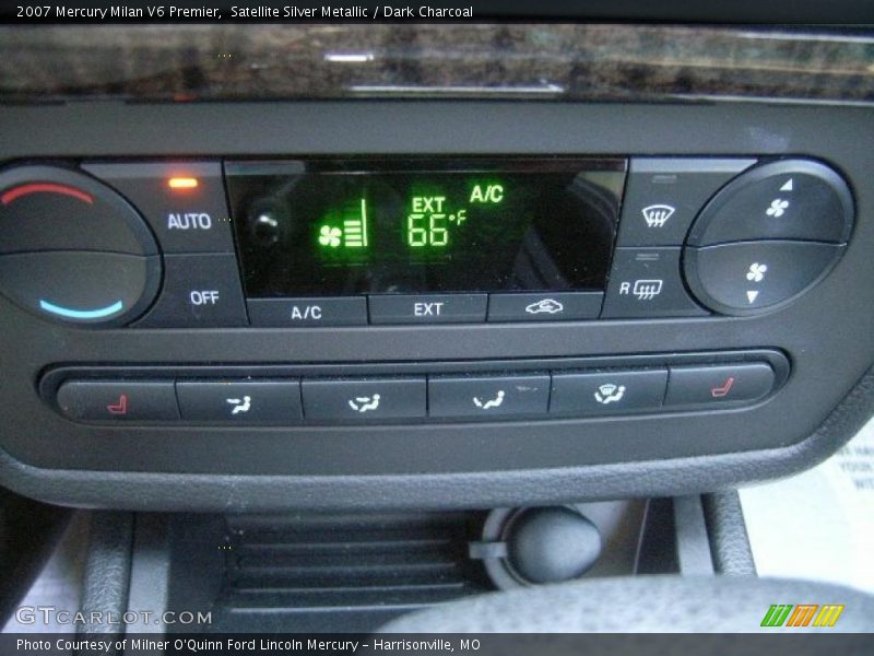 Satellite Silver Metallic / Dark Charcoal 2007 Mercury Milan V6 Premier