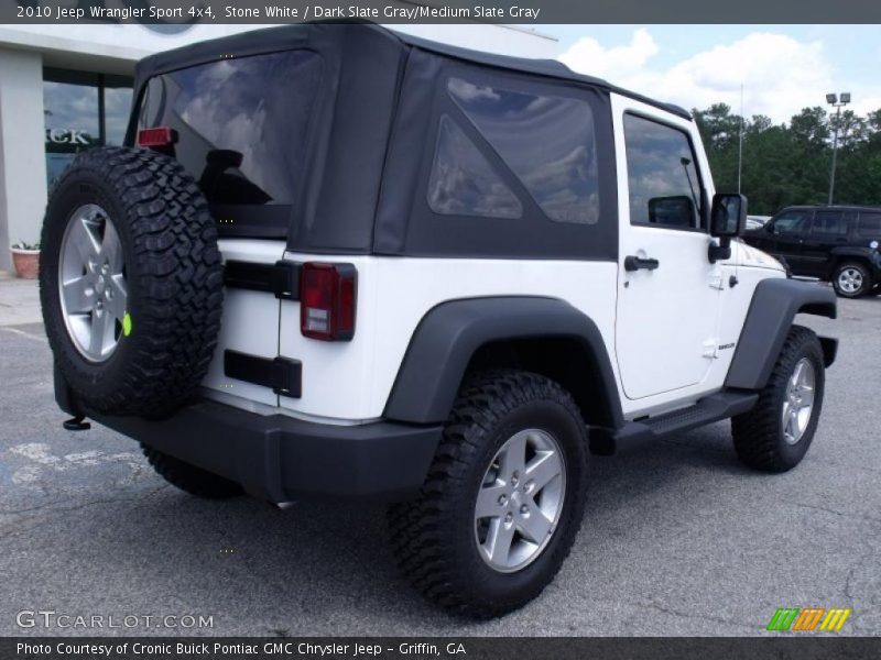 Stone White / Dark Slate Gray/Medium Slate Gray 2010 Jeep Wrangler Sport 4x4