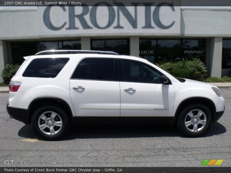 Summit White / Ebony 2007 GMC Acadia SLE