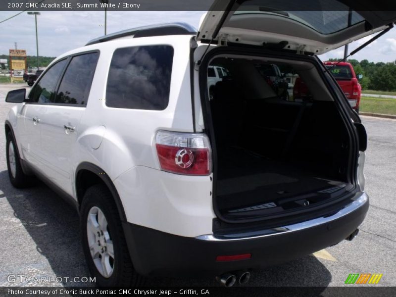 Summit White / Ebony 2007 GMC Acadia SLE
