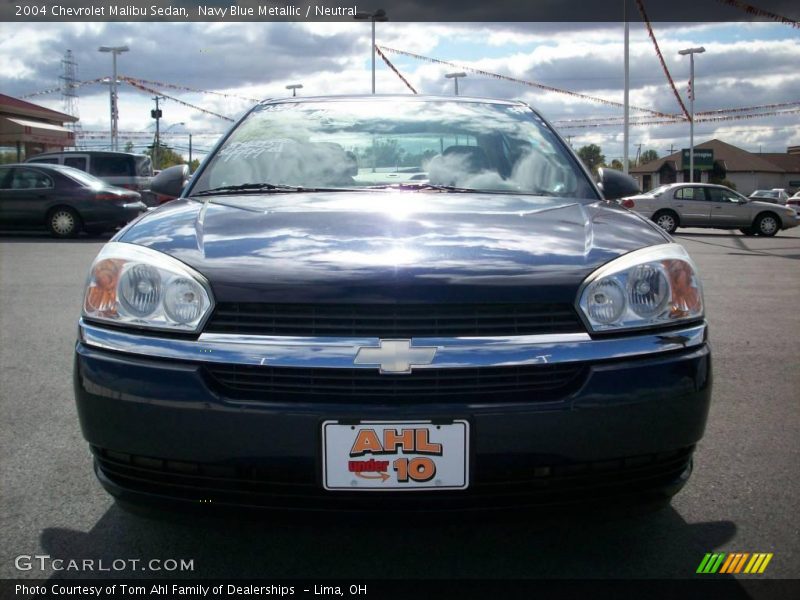 Navy Blue Metallic / Neutral 2004 Chevrolet Malibu Sedan