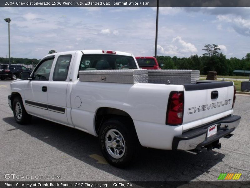 Summit White / Tan 2004 Chevrolet Silverado 1500 Work Truck Extended Cab