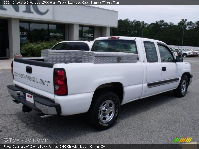Summit White / Tan 2004 Chevrolet Silverado 1500 Work Truck Extended Cab