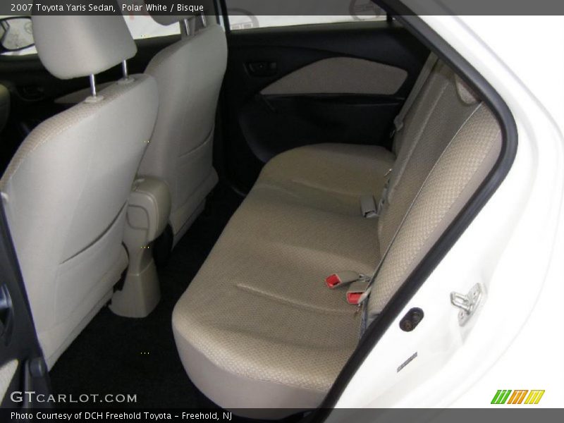 Polar White / Bisque 2007 Toyota Yaris Sedan