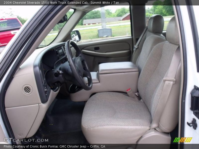 Summit White / Tan 2004 Chevrolet Silverado 1500 Work Truck Extended Cab