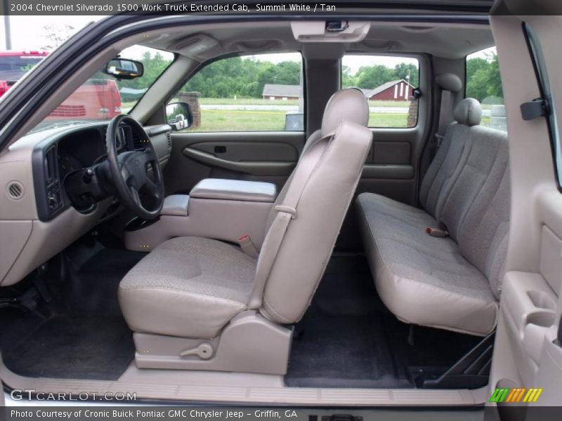 Summit White / Tan 2004 Chevrolet Silverado 1500 Work Truck Extended Cab